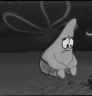 ➖ Patrick Star SpongeBob SquarePants Dessin animé, Triste, Patrick Étoile, Bob l'éponge, Meme telegram sticker