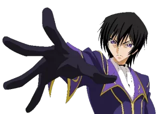 🙁 Lelouch Lamperouge Code Geass Anime, Lelouch, Code Geass, Karakter, Animasi telegram sticker