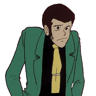 🙁 Arsène Lupin III Lupin the 3rd Anime, Manga, Charakter, Lupin, Detektiv telegram sticker