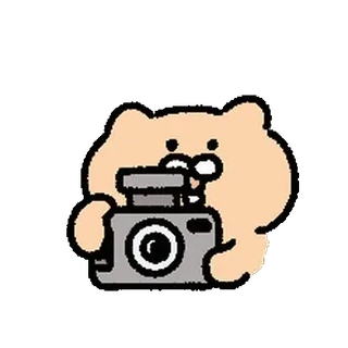 🥚 Dibujos animados, Cámara, Lindo, Perro, Animal, Fotografía telegram sticker