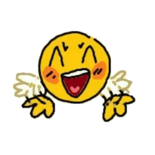 👼 Emoji, Faccina, Cartone animato, Ali, Carino telegram sticker
