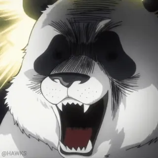 😱 panda, animal, cartoon telegram sticker