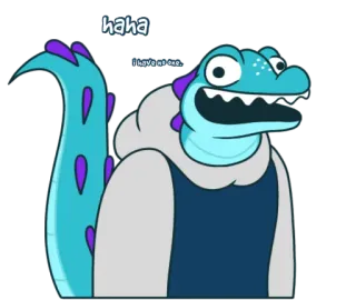 😞 haha
I have no one. Dessin animé, Animal, Drôle, Reptile, Mignon, Animation whatsapp sticker