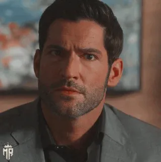 🥃 Lucifer Morningstar Lucifer TV 프로그램, 악마, 잘생김, 캐릭터, 표정 whatsapp sticker