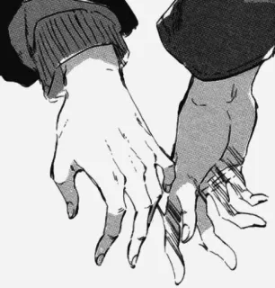 🤲 mani, dita, lgbtq, amore, relazioni, tenersi per mano, anime, manga telegram sticker