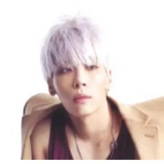 💚 K-pop, cantor, ídolo, masculino, retrato, pessoa, celebridade whatsapp sticker