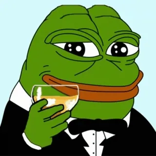 😉 Pepe the Frog Pepe, Grenouille, Meme, Meme Internet, Dessin animé, Chic, Vin, Boire whatsapp sticker