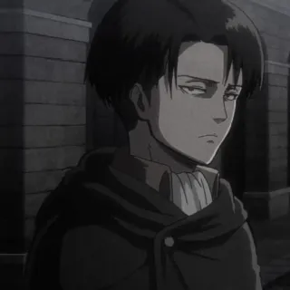 🍙 Levi Ackerman Attack on Titan anime, manga, character, levi, ackerman, attack on titan telegram sticker