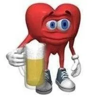 😘 cuore, birra, cartone animato, bevanda, amore, alcol telegram sticker