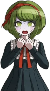 🌟 Monaca Towa Danganronpa Anime, Manga, Personaggio, Videogioco, Emotivo, Piangendo telegram sticker