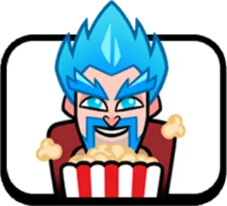 🥴 Лед, Волшебник, Clash Royale, Попкорн, Эмодзи telegram sticker