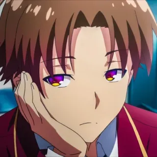 🌟 Anime, Classroom of the Elite, Personnage d'anime, École, Étudiant whatsapp sticker