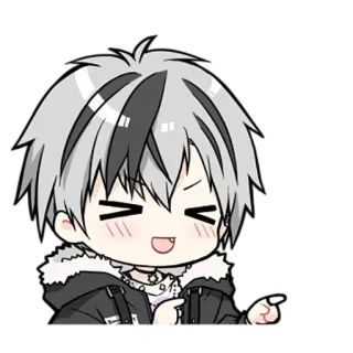 😂 chibi, anime, cartoon, sticker, cute, manga telegram sticker