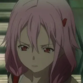 🌸 Inori Yuzuriha Guilty Crown Anime, Postać, Inori Yuzuriha, Guilty Crown, Różowe włosy telegram sticker