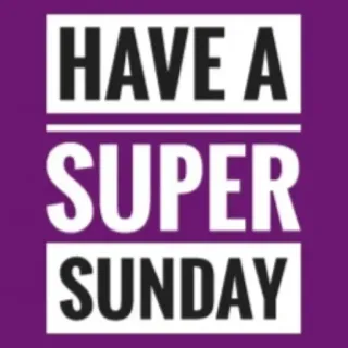 🟪 HAVE A SUPER SUNDAY super, sunday, positive telegram sticker