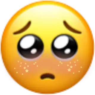 🥺 Emoji, Traurig, Gesicht, Emotional, Süß telegram sticker