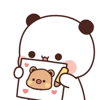 🍼 słodki, niedźwiedź, rysunek, panda, kawaii, kreskówka telegram sticker