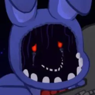 🌟 Bonnie Five Nights at Freddy's Five Nights at Freddy's, Bonnie, Jeu d'horreur, Animatronique, Effrayant, Jeu vidéo whatsapp sticker