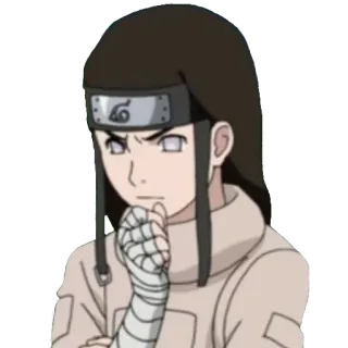 🤔 Neji Hyuga Naruto Anime, Mangá, Naruto, Neji Hyuga, Personagem telegram sticker