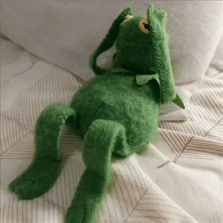🙄 Kermit kermit, rana, pupazzo, meme, peluche, peluche whatsapp sticker