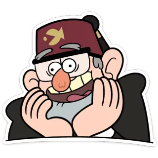 Дядя Стэн - Gravity Falls (@TgSticker) telegram stickers
