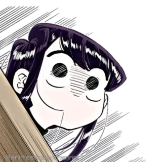 😱 animestickerchannel Anime, Sticker, Komi San, Manga, Leuk, Cartoon whatsapp sticker