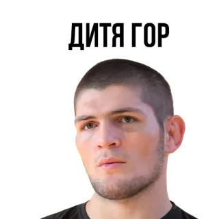 👍 Khabib Nurmagomedov ДИТЯ ГОР khabib, luchador, mma, daguestán, deporte whatsapp sticker