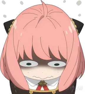 😰 Anya Forger Spy x Family Anime, Manga, Spy x Family, Anya, Anya Forger, Mignon, Drôle whatsapp sticker