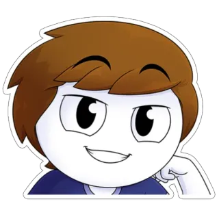 🫥 TheOdd1sOut dibujos animados, animado, youtuber, TheOdd1sOut, personaje, avatar whatsapp sticker