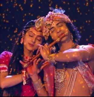 🌹 Radha and Krishna Radha, Krishna, Hindu deities, Indian culture, religious figure telegram sticker