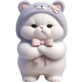 😏 gato, lindo, kawaii, animal, gatito, dibujo animado, mascota telegram sticker