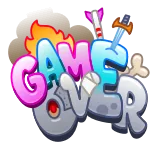 😵 GAME OVER Spiel, Vorbei, Ende, Niederlage, Final whatsapp sticker
