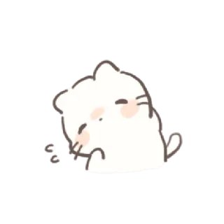 💌 猫, 困, 可爱, 动物, 卡通, 卡哇伊 telegram sticker