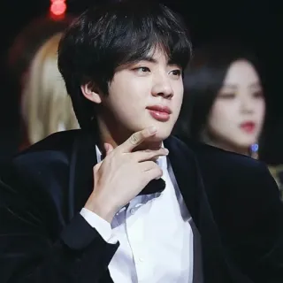 🌸 Jin K-pop, BTS, Jin, penyanyi, pria, selebriti whatsapp sticker