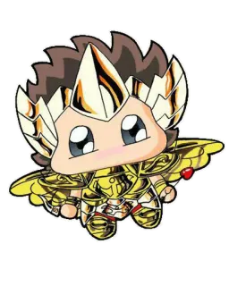 ☺️ Anime, Personaje, Armadura, Dorado, Mascota, Lindo telegram sticker