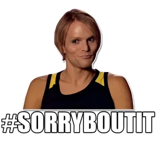 😏 #SORRYBOUTIT извини, прости, хэштег telegram sticker