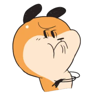 😡 động vật, gặm nhấm, chuột lang, dễ thương, hoạt hình, biểu cảm telegram sticker