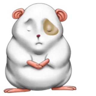 😔 guinea pig, sad, animal, pet, rodent telegram sticker