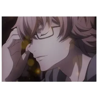 ✨ Anime, Uomo, Occhiali telegram sticker