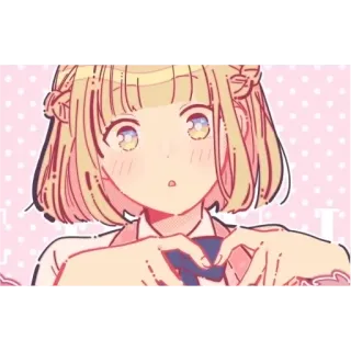 😇 anime, schattig, meisje, kawaii telegram sticker