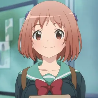 🙂 动漫, 女孩, 校服, 可爱, 卡通, 角色, 微笑 telegram sticker