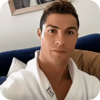 🌟 Cristiano Ronaldo Professional Football telegram sticker
