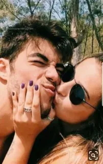 😘 casal, beijo, óculos de sol, carinho, amor telegram sticker