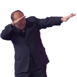 😝 Dab, Homem, Terno, Pose telegram sticker