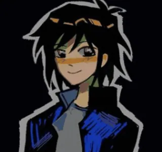 🥴 Anime, Manga, Phim hoạt hình, Nhân vật, Áo khoác, Nụ cười telegram sticker