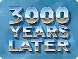 😔 3000 YEARS LATER tempo, anos, futuro, depois whatsapp sticker