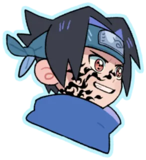 😈 Sasuke Naruto Аниме, Наруто, Саске, Манга, Мультфильм, Ниндзя telegram sticker