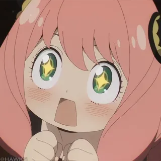 🍥 Anya Forger Spy x Family Anime, Mignon, Fanart, Dessin animé, Manga, Personnage, Animation telegram sticker