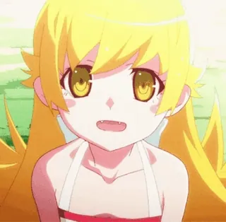 Oshino Shinobu | @Onishiki whatsapp stickers