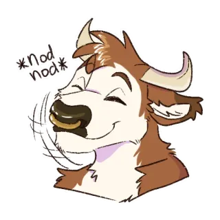 👍 nod nod telegram sticker